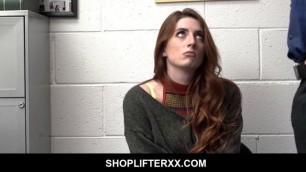 Teen Redhead Shoplifter Aria Carson Fucked To Multiple Orgasms By Horny Officer