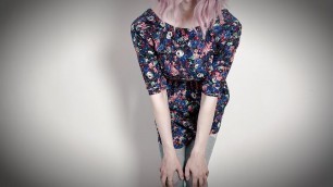 Crossdresser teases you in a beautiful summer dress