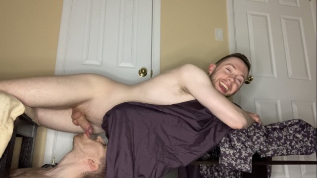 Draining Friends Balls and Swallowing His Cum