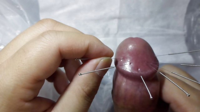 CBT needling penis